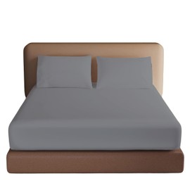 Brit Cotton Microfibre Fitted Sheet King Size 40cm/16inches Extra Deep King Bed Bottom Sheet Breathable,Hotel Quality,1800 Microfiber Soft Bed Sheets, Shrinkage & Fade Resistant King Mattress Sheet