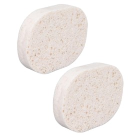 Dos esponjas limpiadoras faciales exfoliantes. Esponja exfoliante de nido de abeja para limpiar la cara