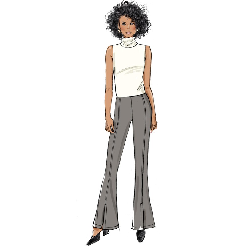 Butterick Misses' Close Fitting Pants Sewing Pattern Kit, Design Code