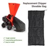 Universal Wood Chipper Shredder Bag, Black Nylon Leaf Collection Bag