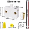 MKBKLLJY 6 PCS White Cabinet Door Switch Normally Closed Automatic