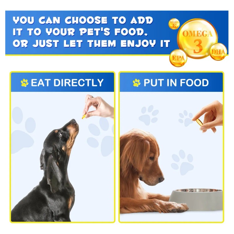 Suplemento Para Perro Y Gato Omega 3-6 Epa Y Dha