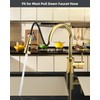 Hibbent 3-Function Pull Down Kitchen Faucet Head Replacement with 12