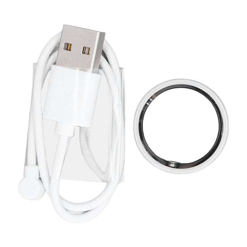 Smart Ring White IP68 Waterproof BT Pedometer Sleep Monitoring Rechargeable