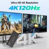TJCXELE 4K120Hz HDMI KVM Switch 2 Monitors 2 Computers USB