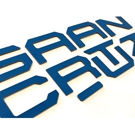 Rear Tailgate Letters Compatible with Santa Cruize 2022-Up ABS Plastic Inserts NOT Thin Decals (Blue)