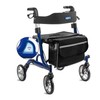 HEPO Rollator Walkers with Ergonomic Seat for Seniors,Foldable Rolling Walker