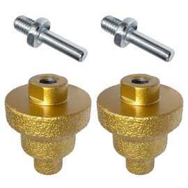 Diamond Step Drill Bit Set (20mm/35mm/50mm) - M10 Thread Hole Opener for Metal, Tile, Wood, Concrete, Marble, Engineered Stone, Multi Hole Opener Cone Bit Grinder Cutter, Beveling Chamfer Step Tapered