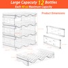 Baosia Stackable Wine Rack,Wine Bottle Holder for Inside Cabinet,for Pantry,Refrigerator,Countertop