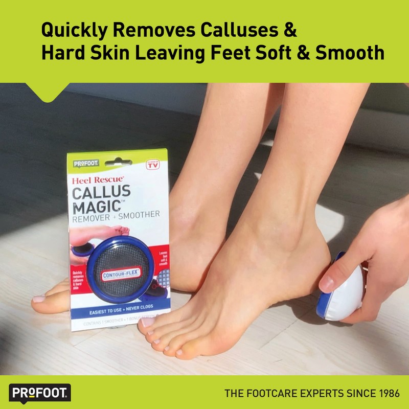 ProFoot Talón Rescue Callus Magic Remover y Suavizante, 1 unidad