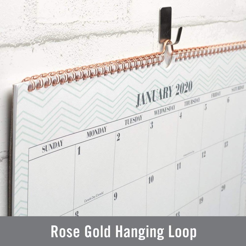 Planificador semanal y mensual Cambridge 2020, Mint, Wall Calendar