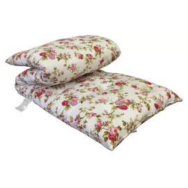 Danfuton Traditional Japanese Floor Rolling Mattresses, Sleeper Mats 30W x 80L Rose White