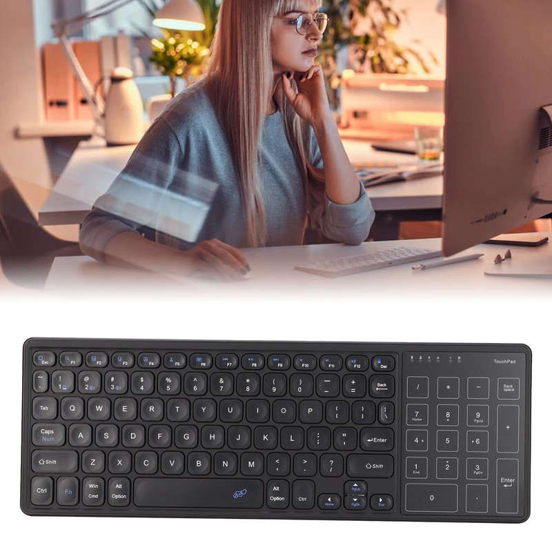 Touchpad Keyboard Numeric Touchpad 2.4G Wireless USB Receiver Plug and