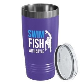 Swimmer Purple Edition Viking Tumbler 20oz - Swim Fish with style - Triathletes Tri Women Cycling Running Swimming Race Marathon