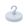 FIRST4MAGNETS Ferrite White Painted Clamping Magnet with M4 Hook for