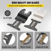 VEVOR 50 PCS Oscillating Saw Blades, Universal Quick Release Oscillating