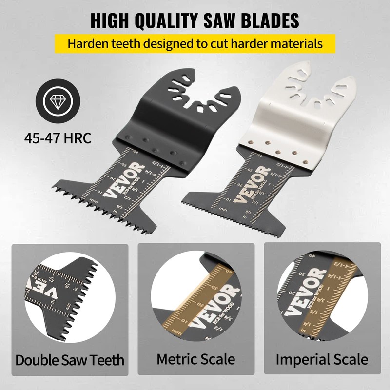VEVOR 50 PCS Oscillating Saw Blades, Universal Quick Release Oscillating