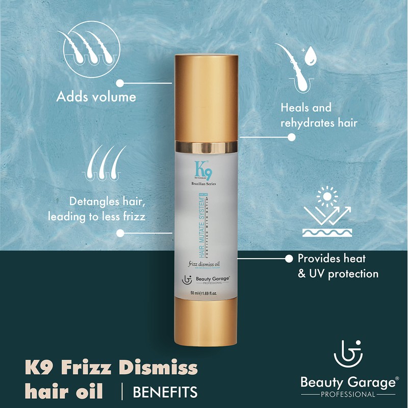 Beauty Garage K9 Frizz Dismiss Hair Oil with Morocco Argan