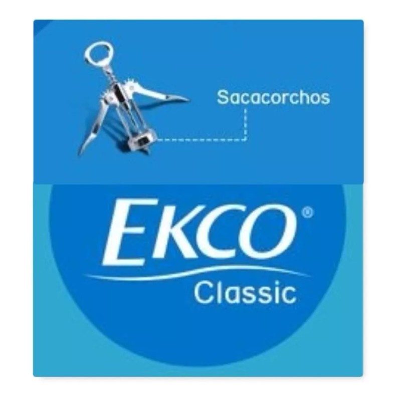 Ekco Destapador Sacacorcho Doble Palanca Vino Botella Ekco De 1a