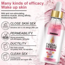 Suero Facial 4 En 1 Ácido Hialurónico Vitamina C Y E Elbbub