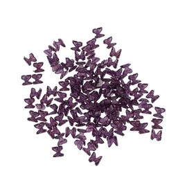 Ideen mit Herz Gemstone Butterfly | Rhinestones | Crafts | Gifts and Cards Decorating | DIY | Pack of 100 | 0.9 cm x 1 cm x 0.2 cm (Transparent Plum)