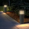 SLAWA 15In Pathway Lights Black E26 Outdoor Landscape Path Lighting