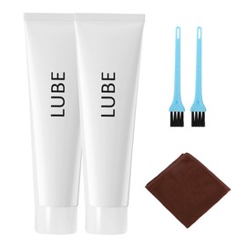 PWEOW Treadmill Lubricant for Spirit Sole Fitness Treadmill TubeTread Belt Deck Lube, Silicone lube Fit Most Brands Fitness Treadmill Maintenance Lubricant Oil with Cleaning Cloth and Brush (White-2)