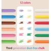 VOVCIG Upgrade Water-soluble Dustless Chalk,Non-toxic Dust-free Chalk,Color Dust-free Chalk That