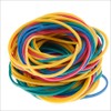 Coloured Elastic Bands - 100g Stationery Rubber Bands Assorted Colours Pack Stretchable Sturdy Craft Bands Home Office School