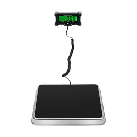 Digital Shipping Scale, 440 LB Heavy Duty Stainless Steel Large Platform High Accurate Digital Postal Scale with Battery Charging Cable for Postage, Small Business, Laundry