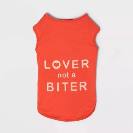 Boots & Barkley Graphic 'Lover Not a Biter' Dog and Cat Tank Top Size Medium New
