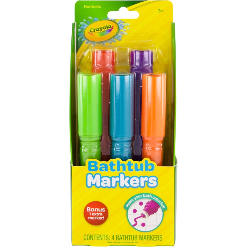 Crayola Bathtub Markers and Crayola Color Bath Drops, 60 tablets