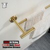 JQK Double Towel Bar 27 Inch, Brass Gold Useable Length