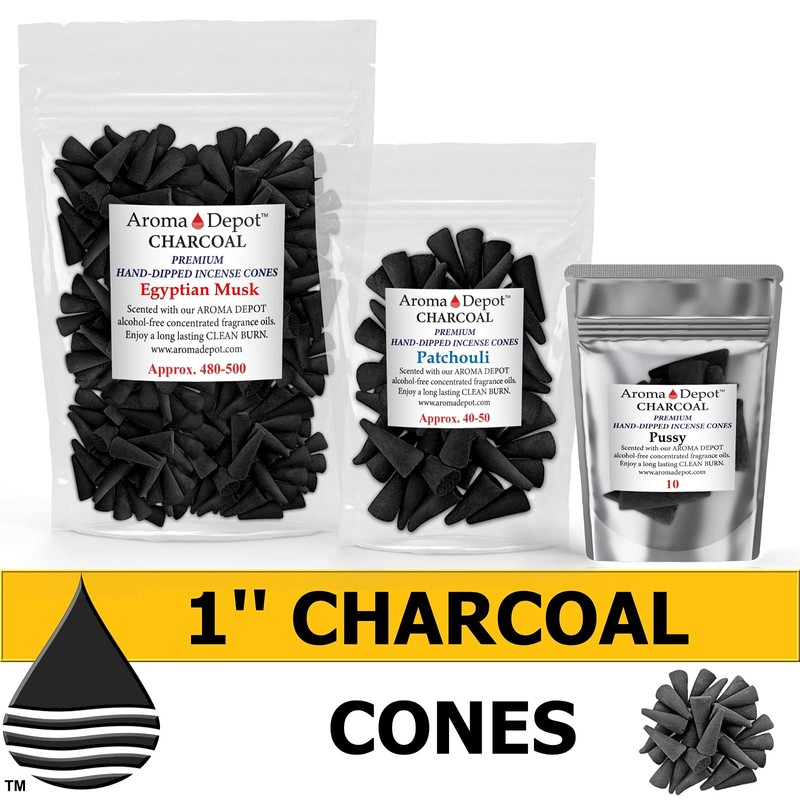 1'' Frankincense & Myrrh Incense Charcoal Cones (Approx. 85-100)