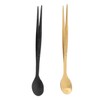 ABOOFAN 2pcs Stainless Steel Tasting Spoon Tweezers for Chefs Elegant