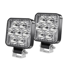 2.5 inch LED Square Light Bar 2 Pcs, Work Light Square Flood Light, Off Road Vehicle Lights LED Lights for Trucks, Off Road Vehicles, ATVs, UTVs, 4WDs, Jeeps, Boats, etc., Long Lifespan