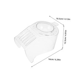 ABOOFAN Popcorn Hood Popcorn Machine Accessory Commercial Popcorn Machine Cover Popcorn Maker Knob Cover for Popcorn Maker Popcorn Maker Machine Cover Replacement Cover Transparent Acrylic