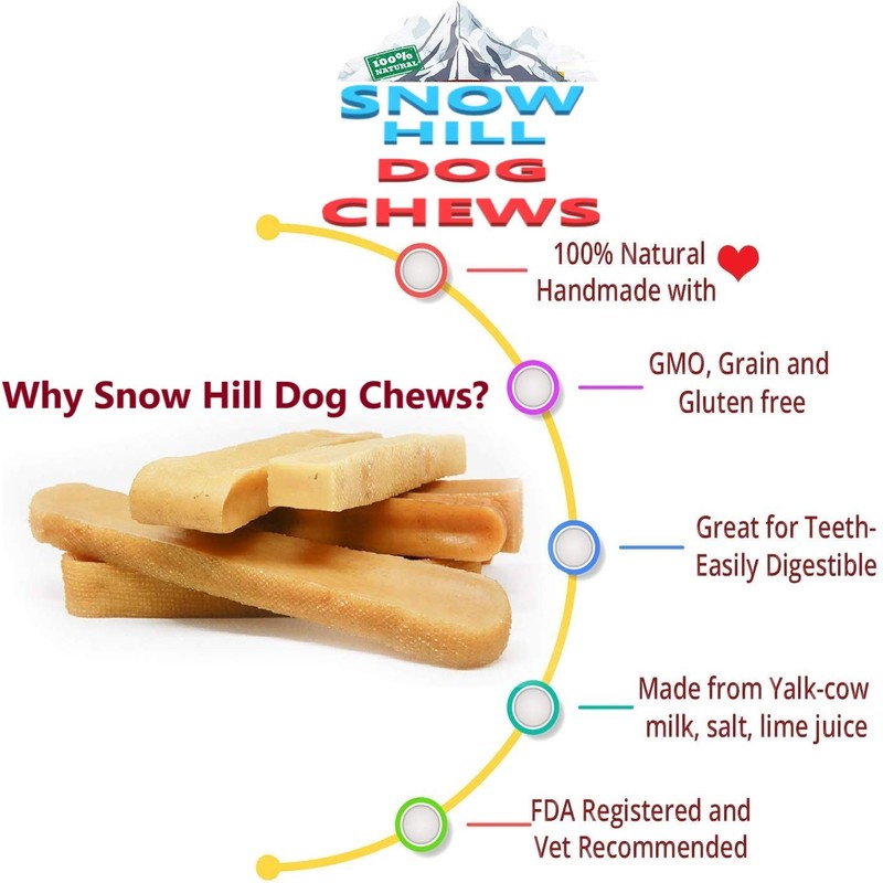Snow Hill Himalayan Yak Cheese Dog Chews, Extra Large, 4