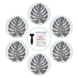 Secopad Non Slip Bathtub Stickers, 10 PCS Large Leaves Adhesive Anti Slip Decal Treads for Shower and Bath Tub with Premium Scraper