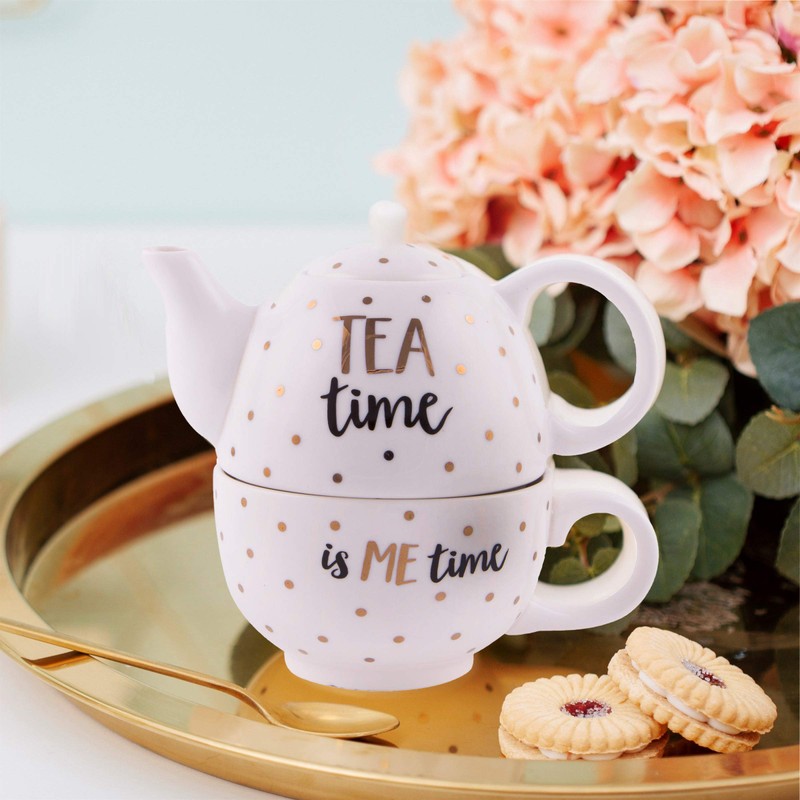 Sass & Belle Gold Tea Time Tea for One