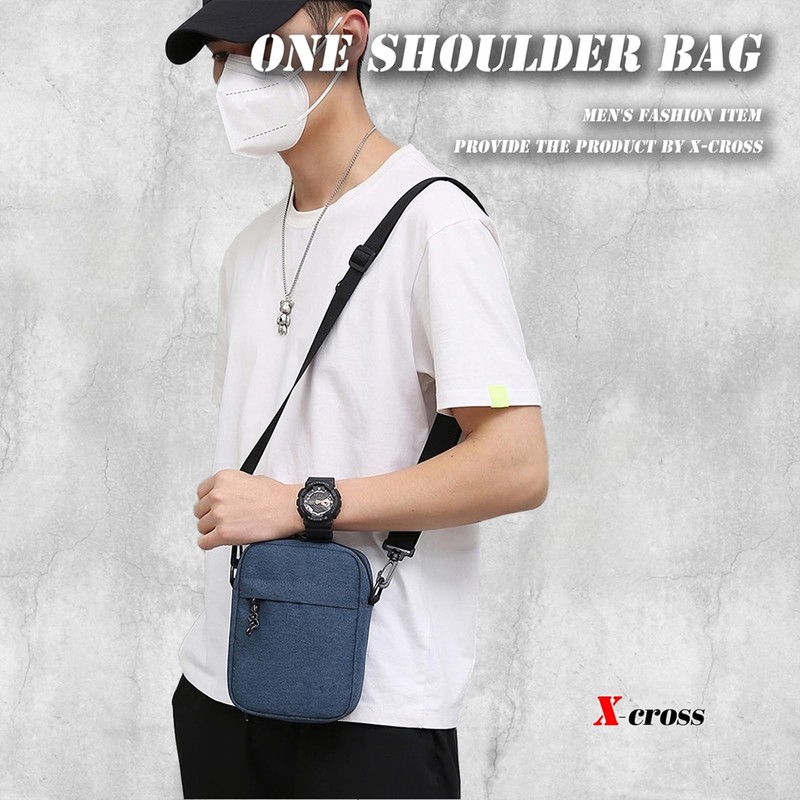 X-cross Mini Shoulder Bag, Small, Lightweight, Vertical, Sacoche, Body Bag,