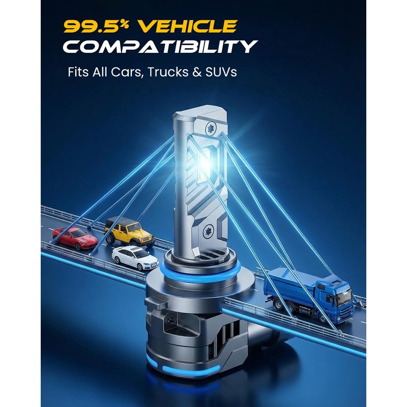 9006 HB4 Fog Bulbs, 𝟭𝟯𝟲𝟬𝟬𝟬𝐋𝐌 Ultra Bright 15X Brighter Lights,