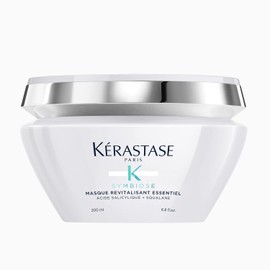 KÉRASTASE Masque Revitalisant Essentiel | Mascarilla para cabello dañado y propenso a la caspa | Nutre y elimina residuos de caspa en cuero cabelludo | Con Ácido Salicílico y Escualeno | 200ml