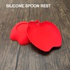 UPware Apple Shaped Spoon Rest Anti-Slip Durable Reusable Silicone Spoon