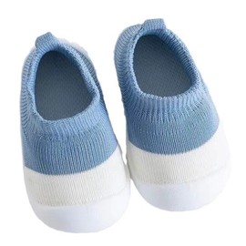 Zapato para Bebe Tipo Calcetín,Zapatos de Calcetines Antideslizantes para Bebe,TPE, Suaves,Comodos, Transpirables,Primeros Pasos para Niños y Niñas.para Bebe de 6 a 32 Meses. (Azul, Bebé, 12.5 cm, Medición, Sistema tallas calzado JP)
