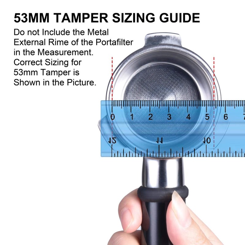 53mm Calibrated Espresso Tamper, MATOW Calibrated Coffee Tamper with Spring