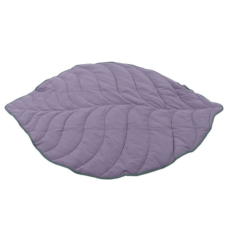 Leaf Shaped Rug Multipurpose Soft Comfortable Special Shaped Baby Crawling