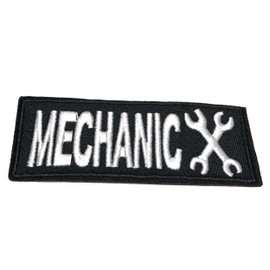 Mechanic Patch Iron-on Embroidered Applique for Clothing Vest, Sew-on Decorative Embroidery, Biker Badge Emblem, Outdoor Patches, Sarcastic Funny Sayings, Motorcycle Jacket, Gothic Punk Humor, Tools