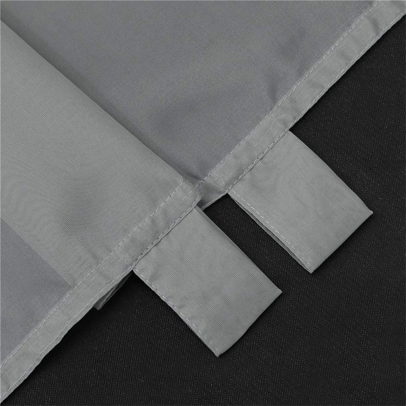 ESLIR Window Net Curtain with Loops, Kitchen Bistro Curtains, Transparent
