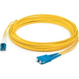 UD_AddOn 20m LC (Male) to SC (Male) Yellow OS1 Duplex Fiber OFNR (Riser-Rated) Patch Cable
